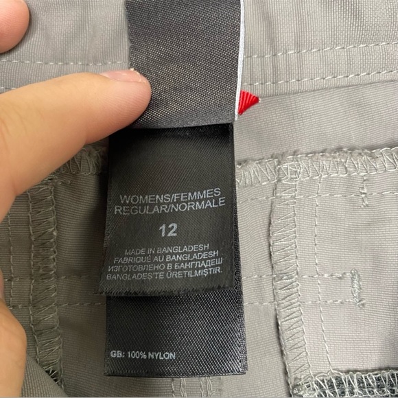 The North Face Gray Paramount Valley Convertible Hiking Pants Women's Size 12 - Picture 2 of 7